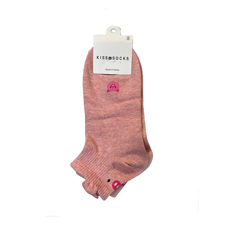 Heel Character Ankle Socks pinknblossom
