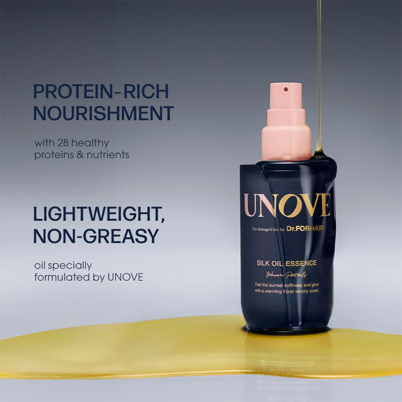 Unove Silk Oil Essence 70ml - Warm Petals