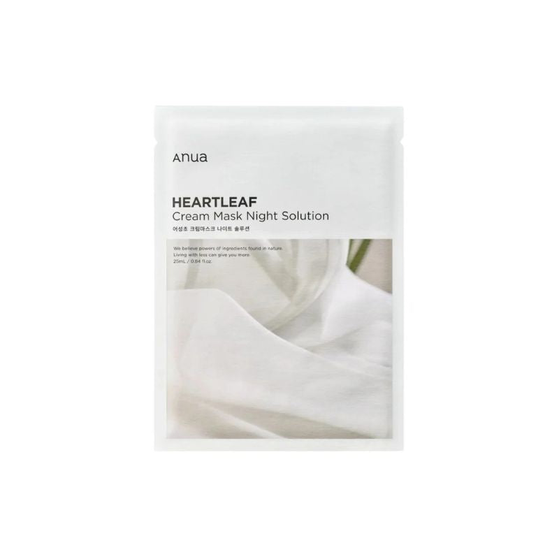 Anua Heartleaf Cream Night Solution Sheet Mask 25ml 1PC