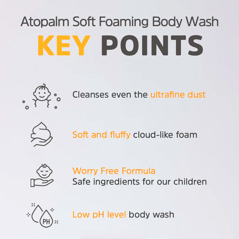 Atopalm Soft Foaming Body Wash Kids 460ml