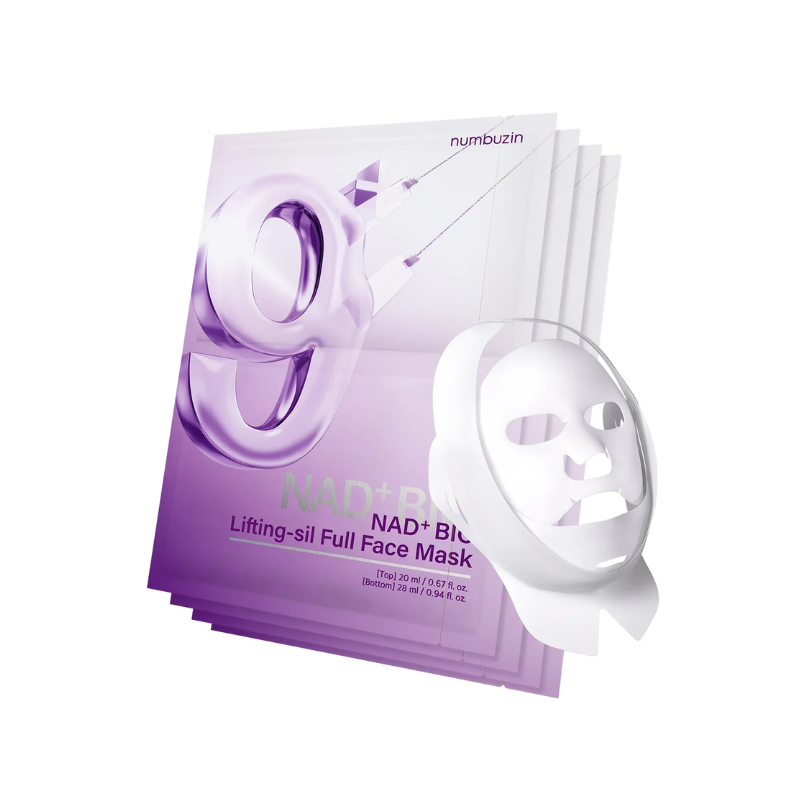 numbuzin No.9 NAD Bio Lifting Full Cover Facial Mask 48ml - 1 BOX / 4 PCS (+GWP) numbuzin