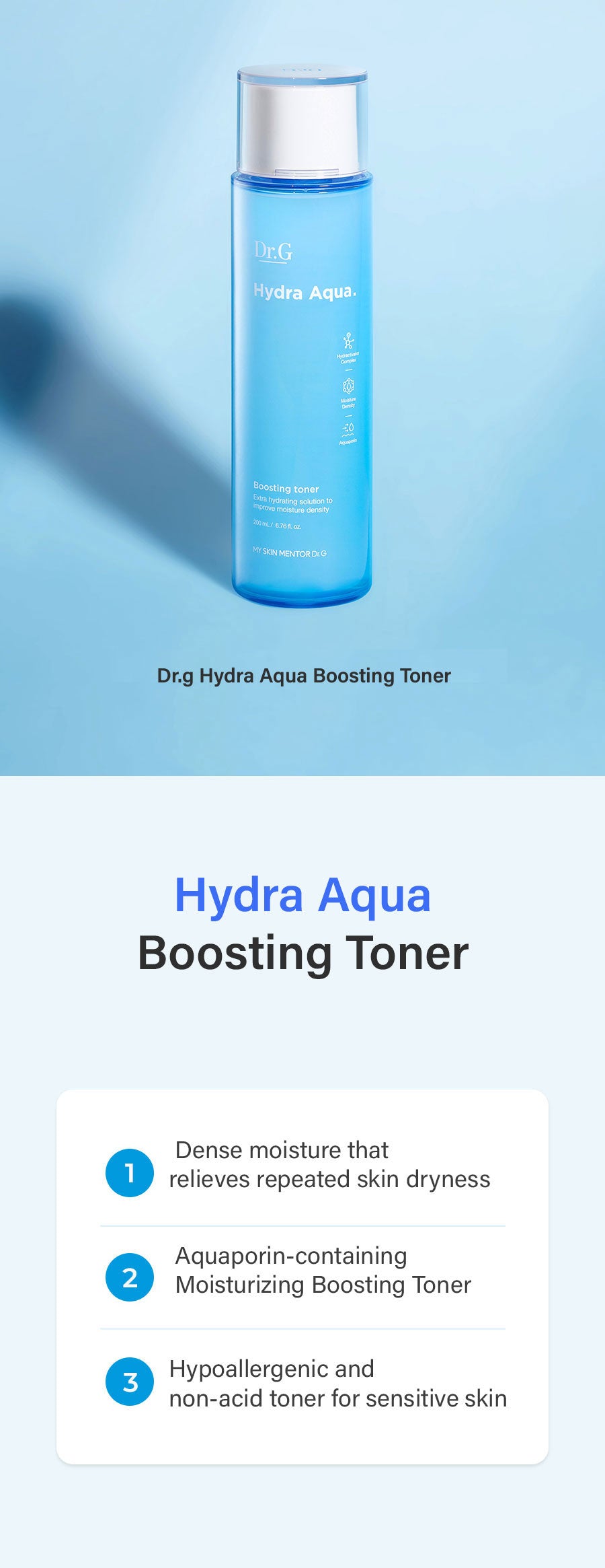Dr.G Hydra Aqua Boosting Toner 200ml Dr.G
