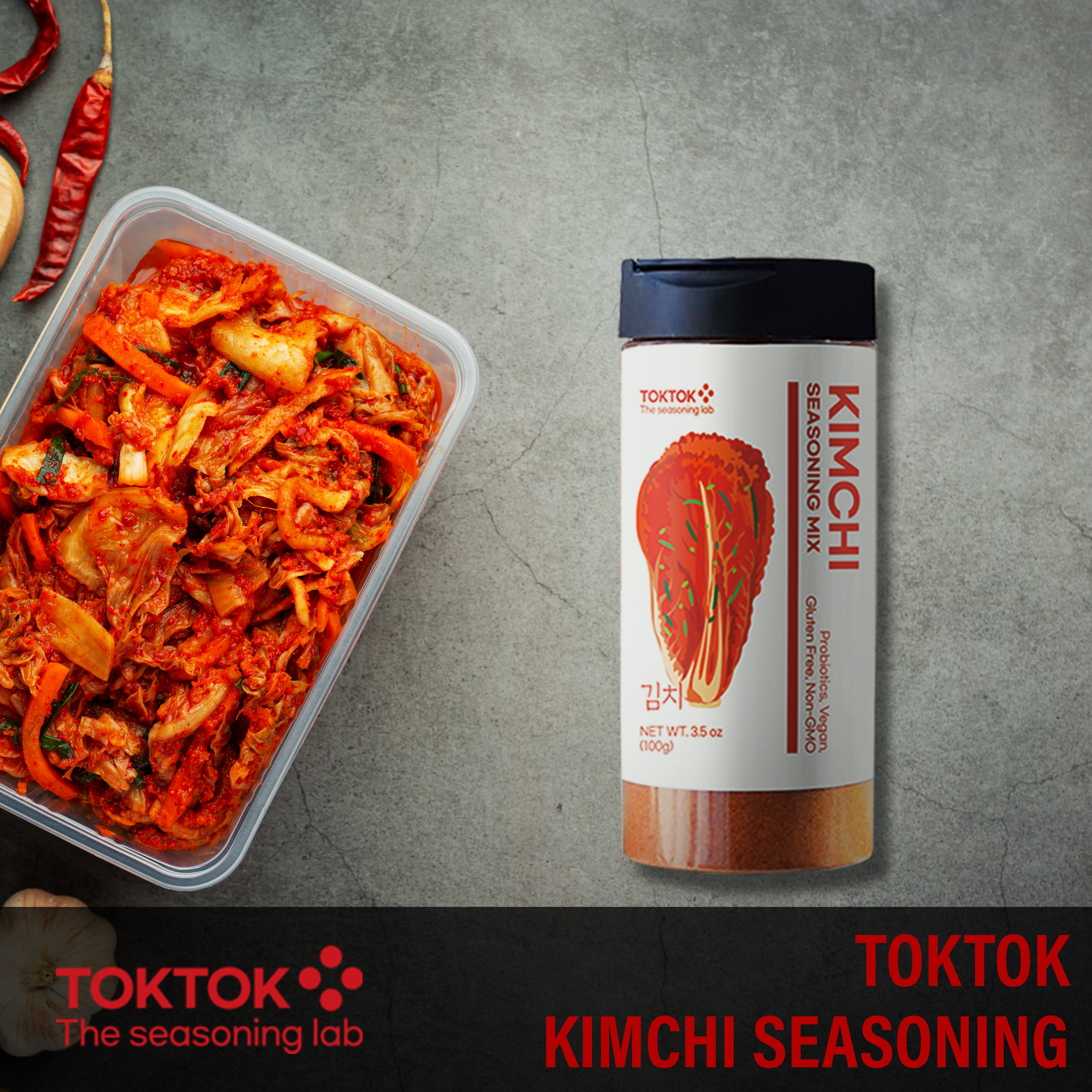 Toktok Kimchi Seasoning Powder 100g pinknblossom