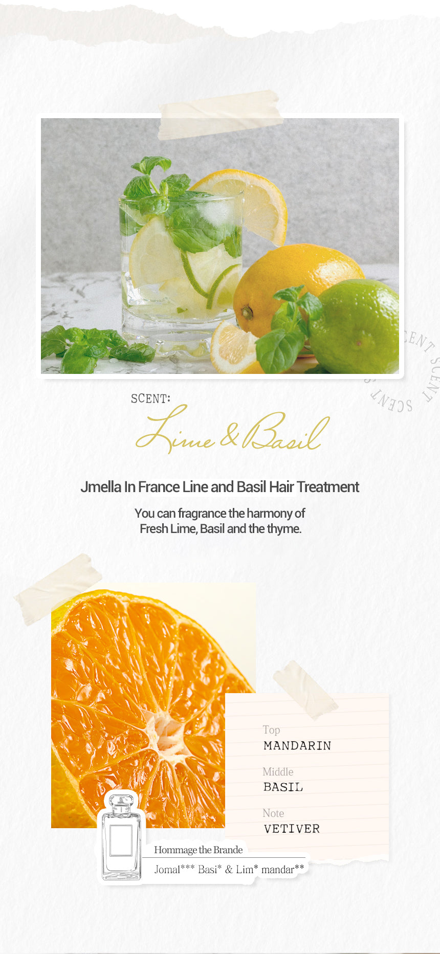 Jmella In France Lime & Basil Hair Treatment 500ml Jmella