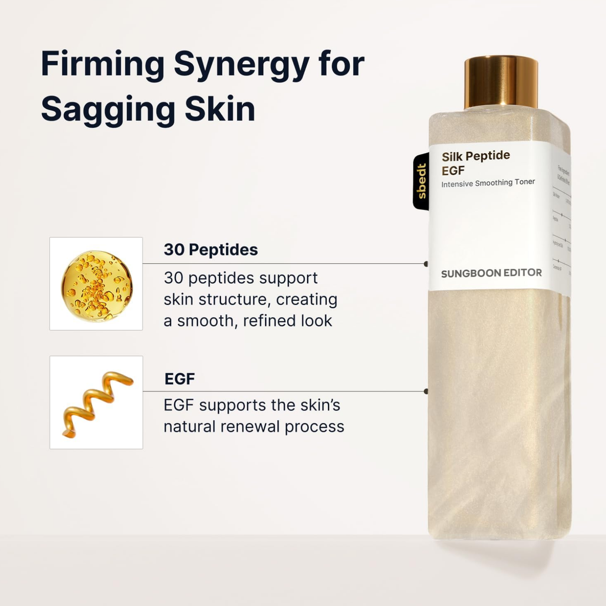 Sungboon Editor Silk Peptide EGF Intensive Smoothing Toner 30ml