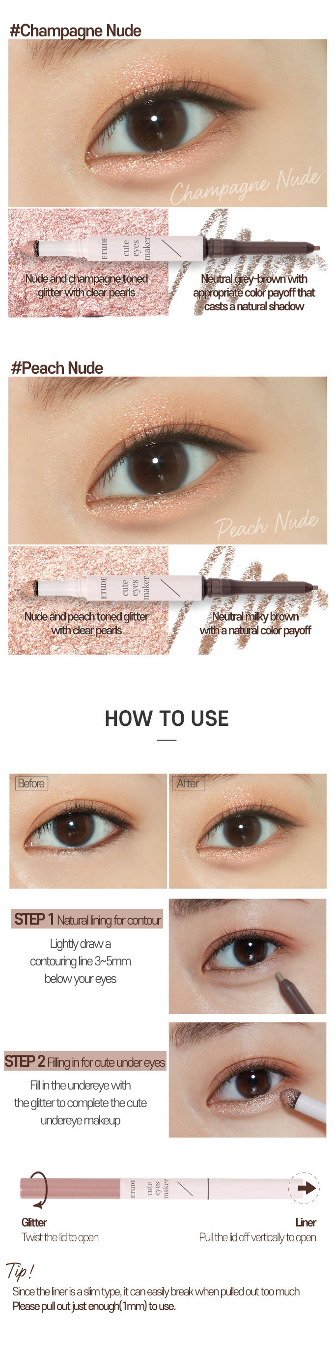 ETUDE HOUSE Bling Bling Eye Stick08 - アイシャドウ