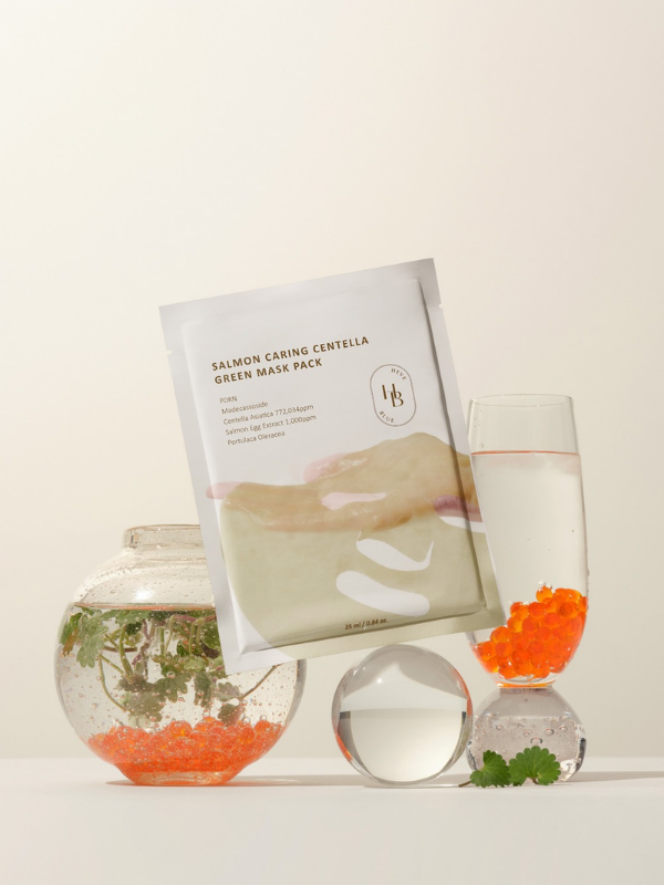 HEVEBLUE Salmon Caring Centella Green Mask 25ml - 1 PC