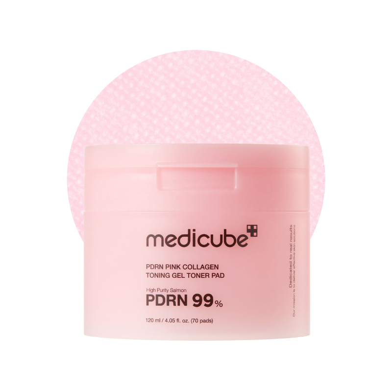 medicube PDRN Pink Collagen Toning Gel Toner Pad 120ml / 70pads medicube