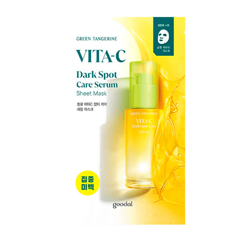 Goodal Green Tangerine Vita C Dark Spot Care Serum Sheet Mask 28g Goodal