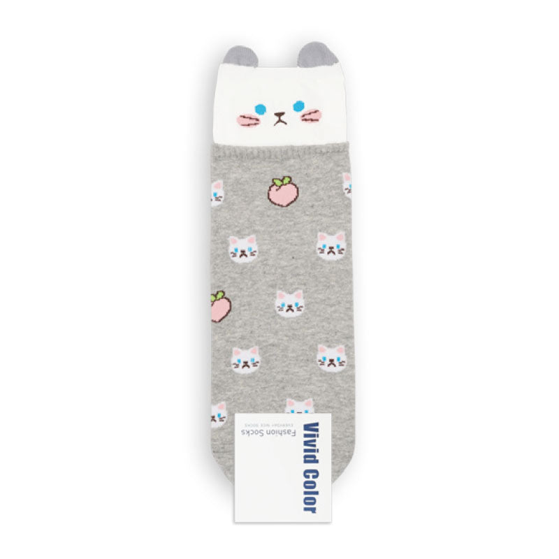Happy Animal Quarter Socks