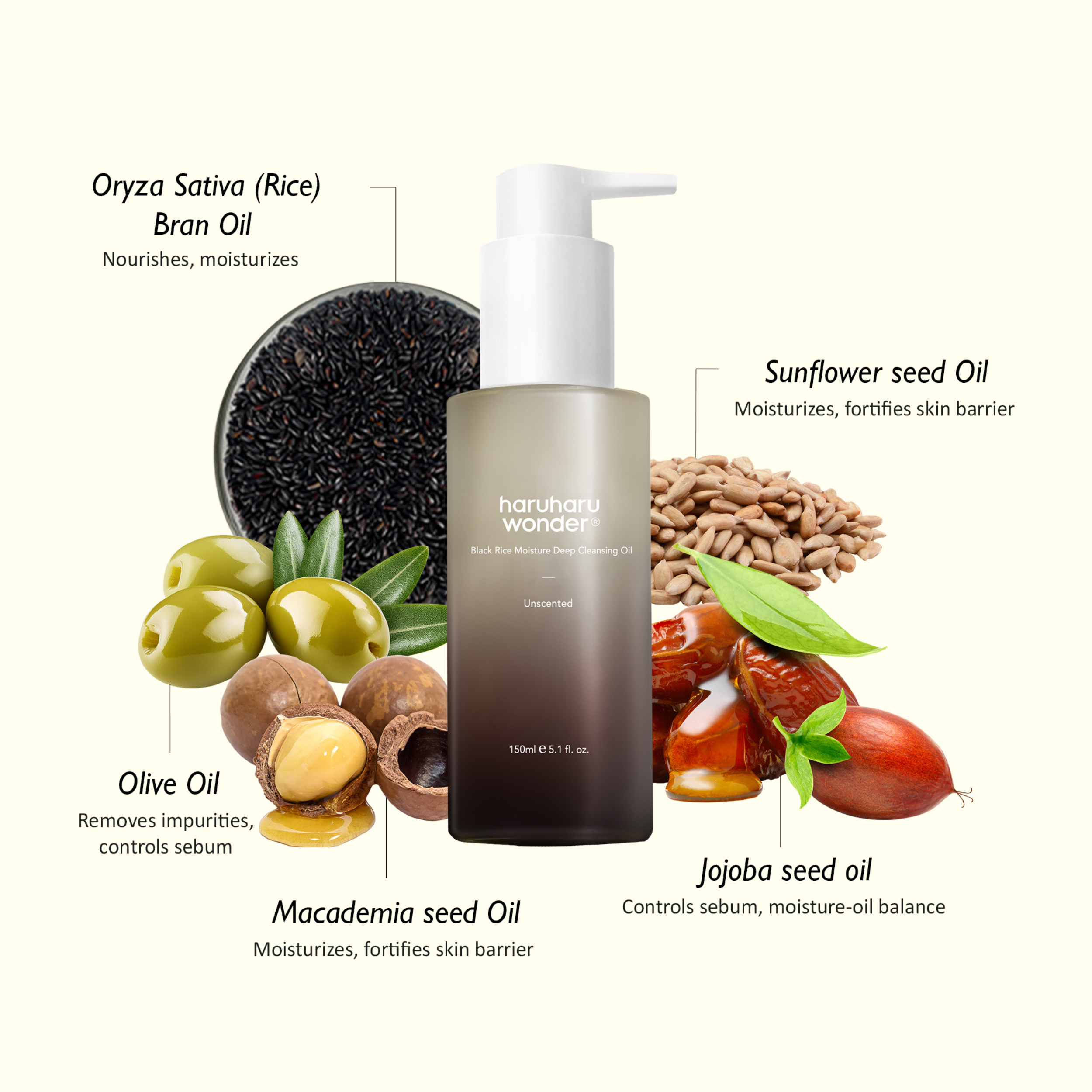 haruharu wonder Black Rice Moisture Deep Cleansing Oil 150ml