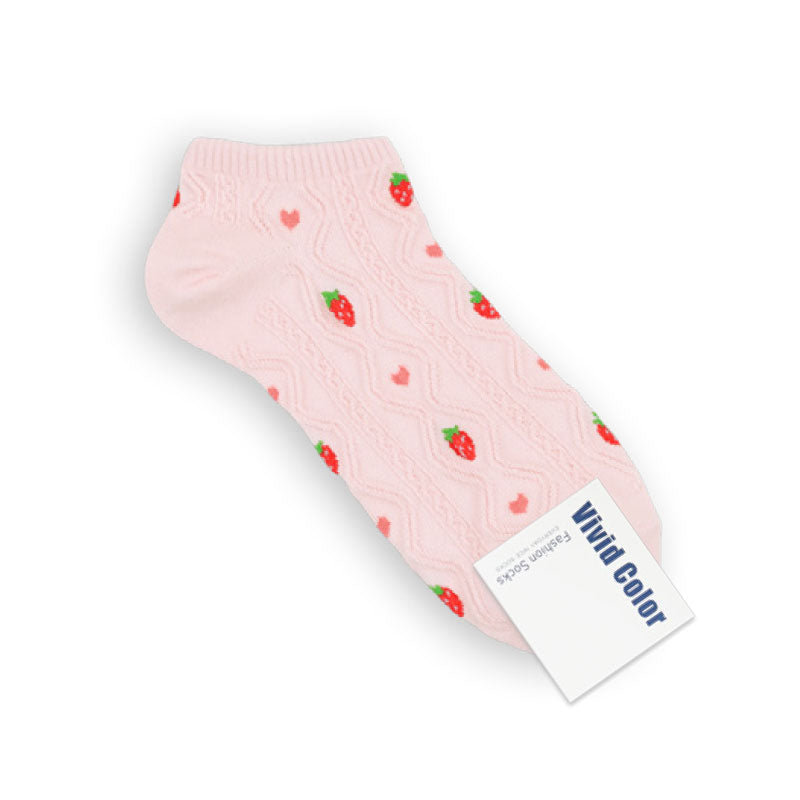 Mesh Drop Fruits Socks