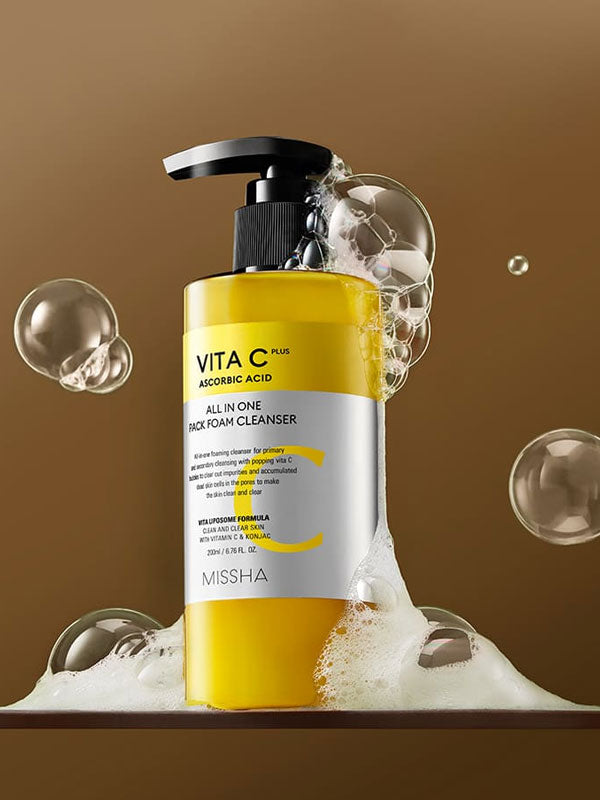 MISSHA Vita C Plus All in One Pack Foam Cleanser 200ml