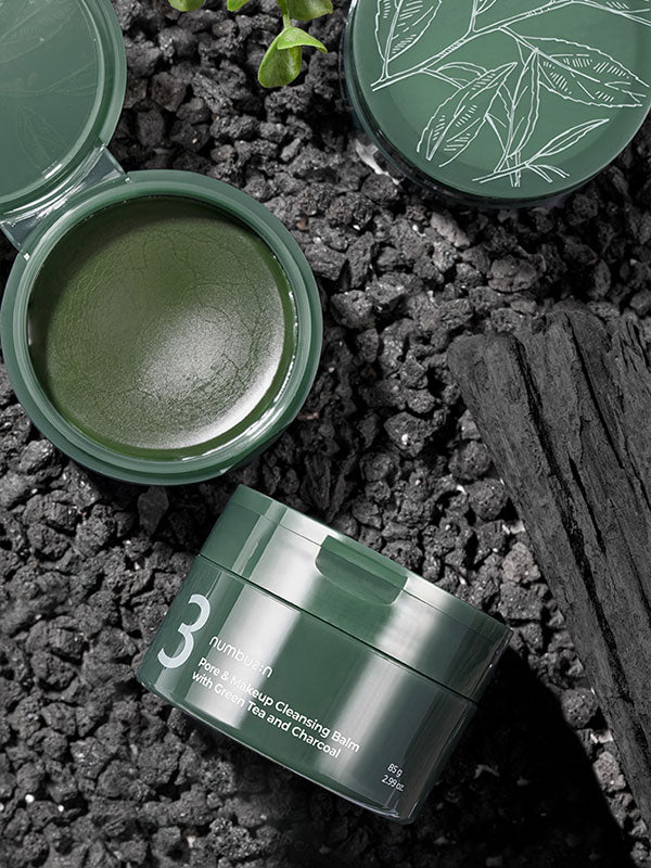 numbuzin No.3 Pore & Makeup Cleansing Balm with Green Tea and Charcoal 85g