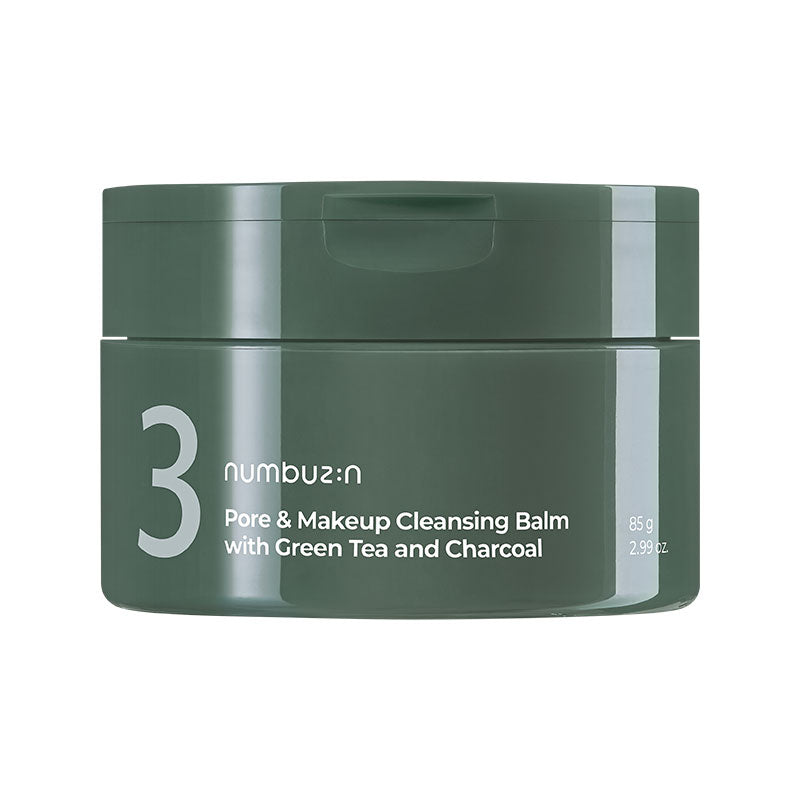 numbuzin No.3 Pore & Makeup Cleansing Balm with Green Tea and Charcoal 85g