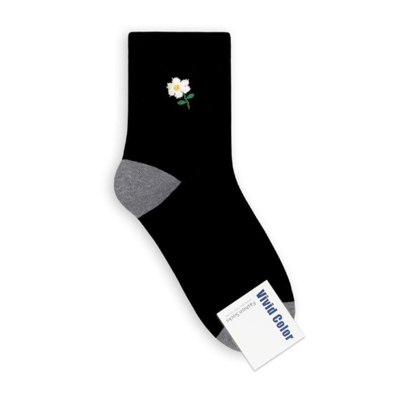 Warm Flower Socks Vivid Socks